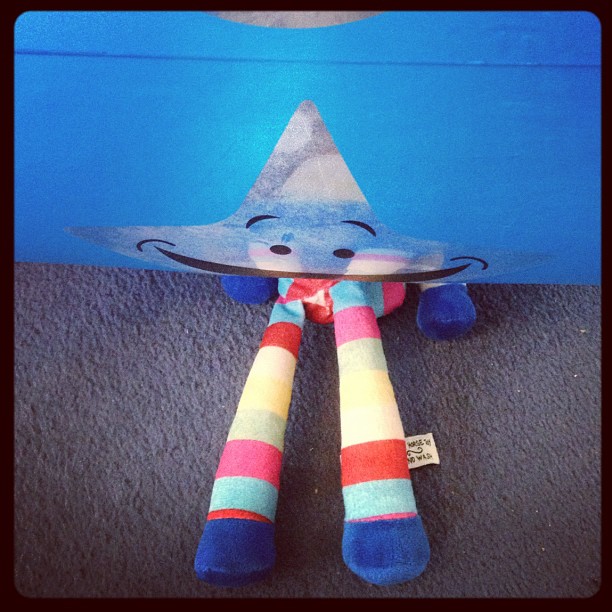 It was at this point that Mr Stripy wondered if he should get the help of a bigger toy...