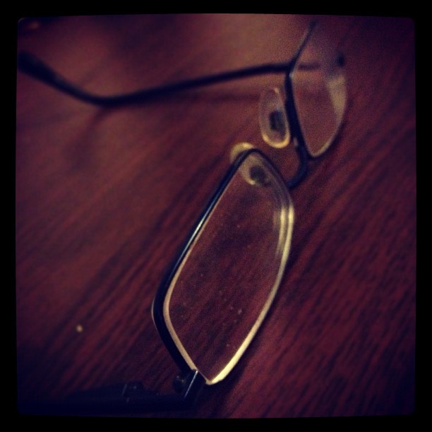 Daddy's Glasses! They are great to grab!