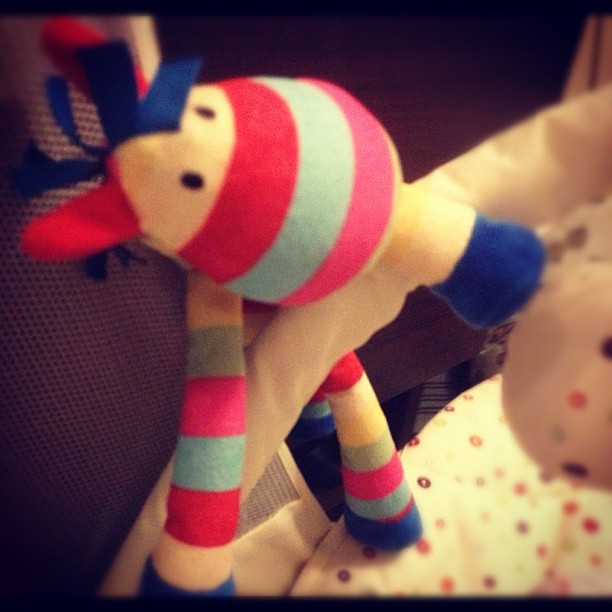 Mr Stripy is taking a ride on the rocker!!
