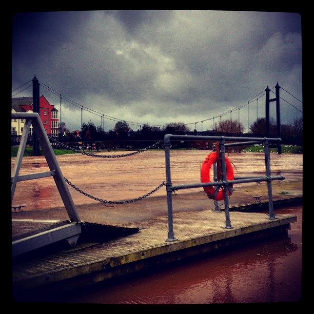 We saw a really really big river today!