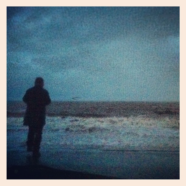 Daddy went to look at the waves today.