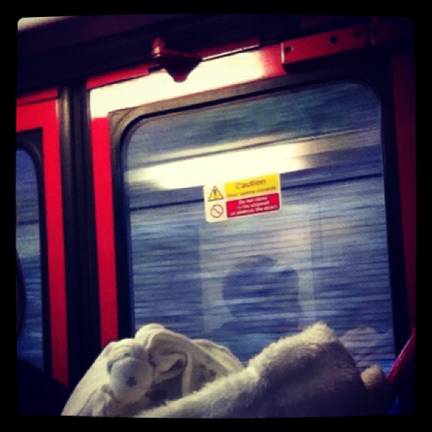 I went on the train today! Wooo!