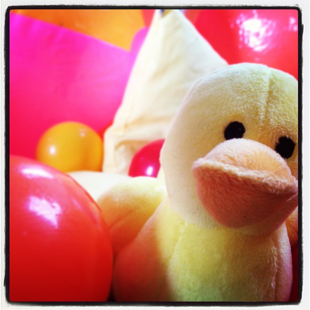 I was in a ball pool today!