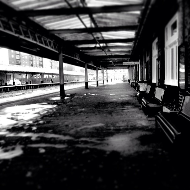 Daddy caught the train today