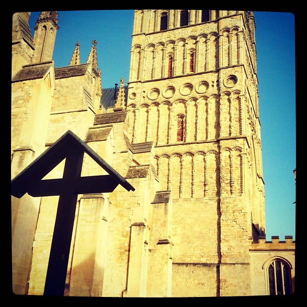 It was mummy's Birthday today so daddy took me for a walk around Exeter