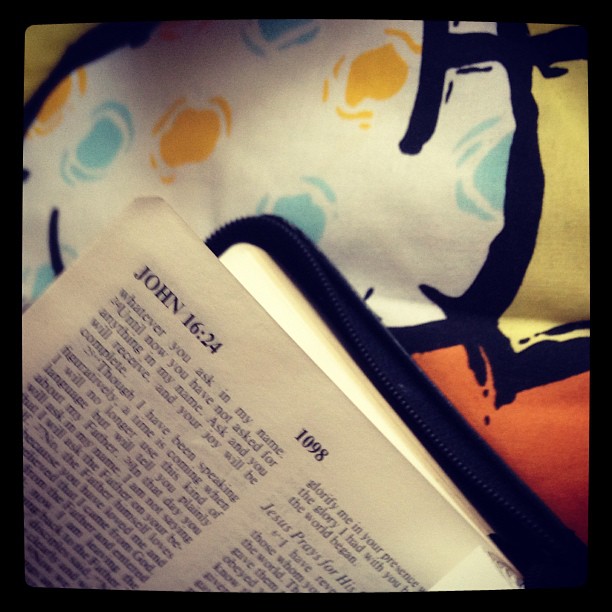 Mummy and me went to Bible Study.