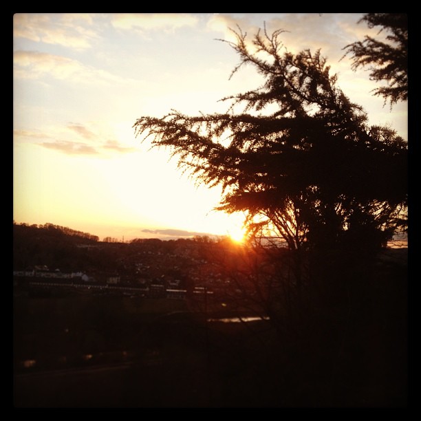 Daddy saw an amazing #sunset this evening