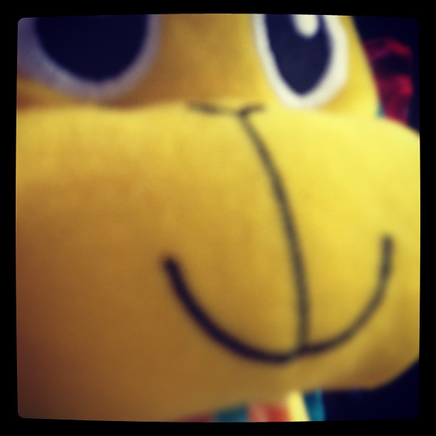 Mr. Monkey keeps me company in the car