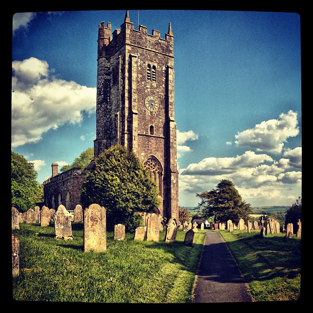We went for a walk around Morchard Bishop today. It was very pretty.