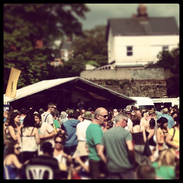 We saw lots and lots of people at the festival today