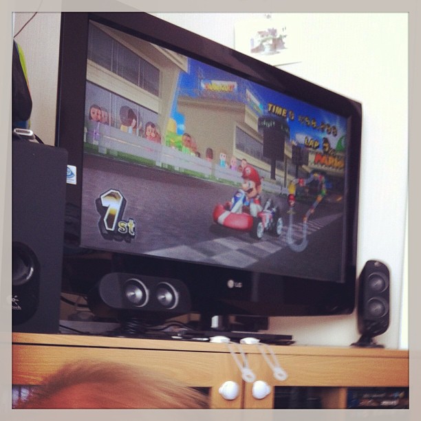 I played in Mario Kart today!
