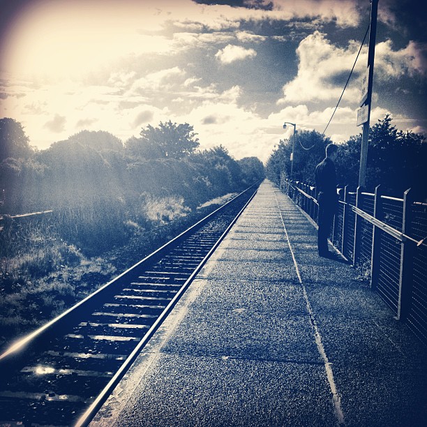 Waiting for a train...
